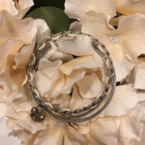 Juicy Couture Jewelry - Juicy couture leather chain bangle bracelet set Juicy Couture Jewelry - Juicy couture leather chain bangle bracelet set